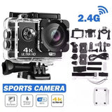 4K Sports Action Camera with WiFi Mini Cam Black Electronics > Business & Home Security > Security Cameras & Accessories - Tophatter Daily Deals