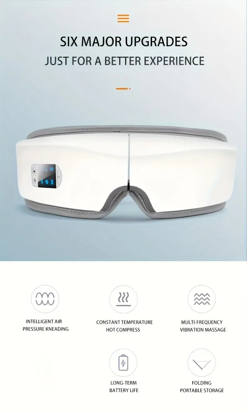 Smart Eye Massager with Heat Therapy and Vibration Health & Beauty > Massage & Relaxation > Massagers - Tophatter Daily Deals