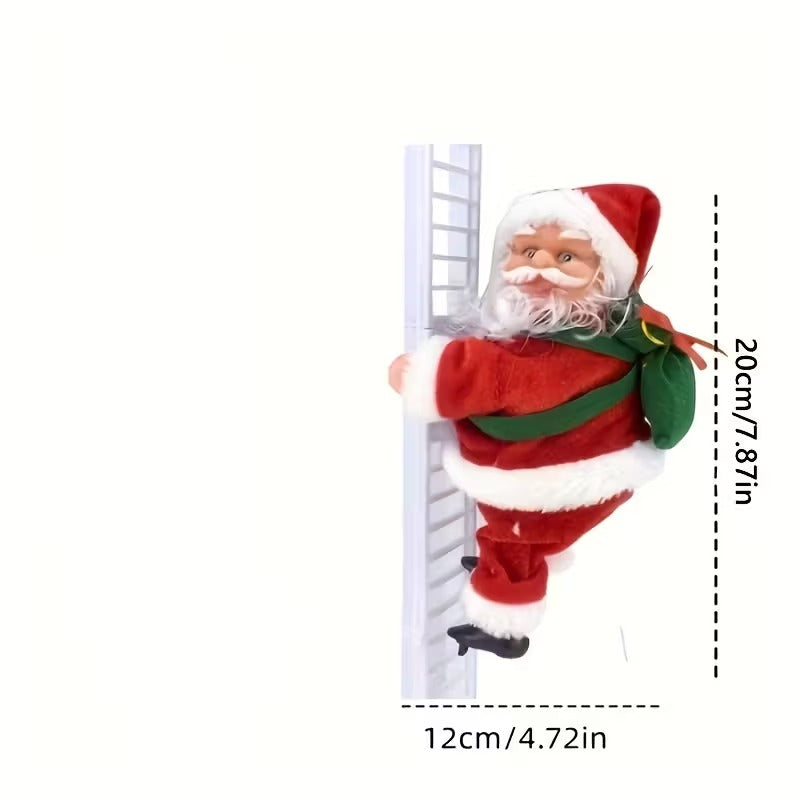 Electric Santa Claus Climbing Ladder Christmas Decoration Christmas - Tophatter Daily Deals