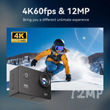 4K Sports Action Camera with WiFi Mini Cam Black Electronics > Business & Home Security > Security Cameras & Accessories - Tophatter Daily Deals