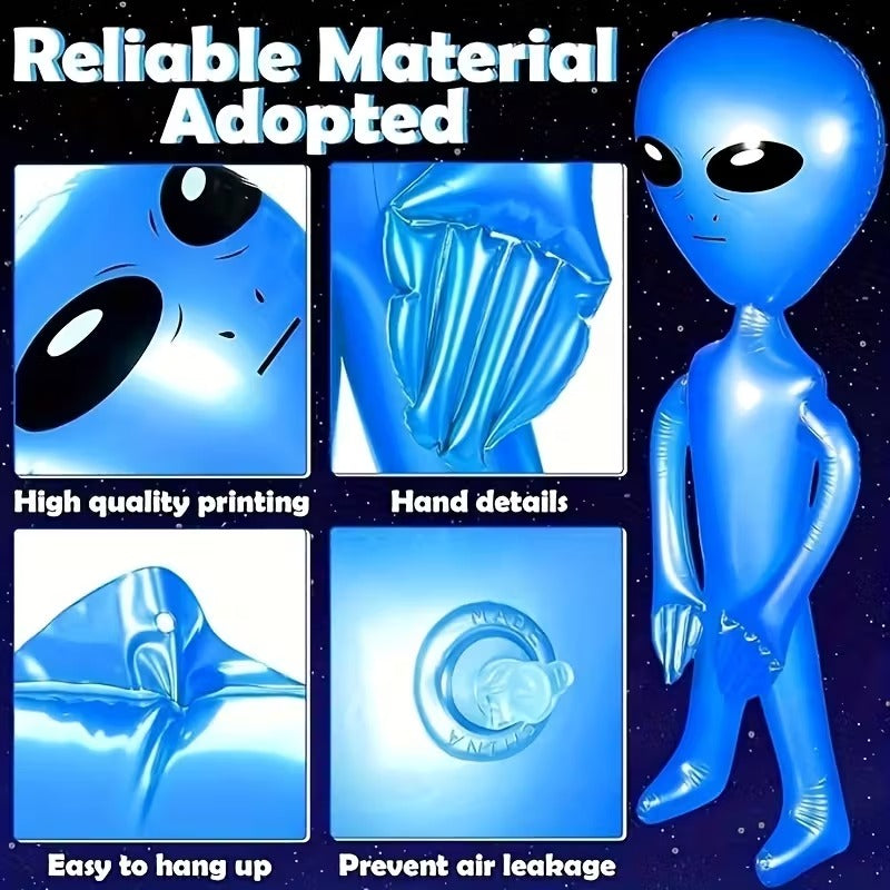 Inflatable Alien Party Figures (Set of 4) Halloween - Tophatter Daily Deals