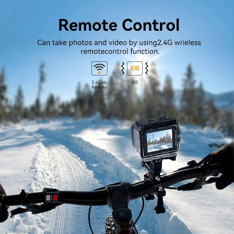 4K Sports Action Camera with WiFi Mini Cam Black Electronics > Business & Home Security > Security Cameras & Accessories - Tophatter Daily Deals