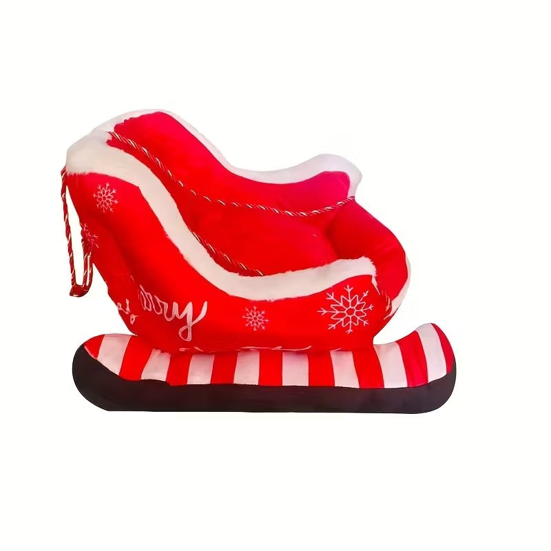 Holiday Christmas Plush Sled Dog Bed Red Christmas - Tophatter Daily Deals