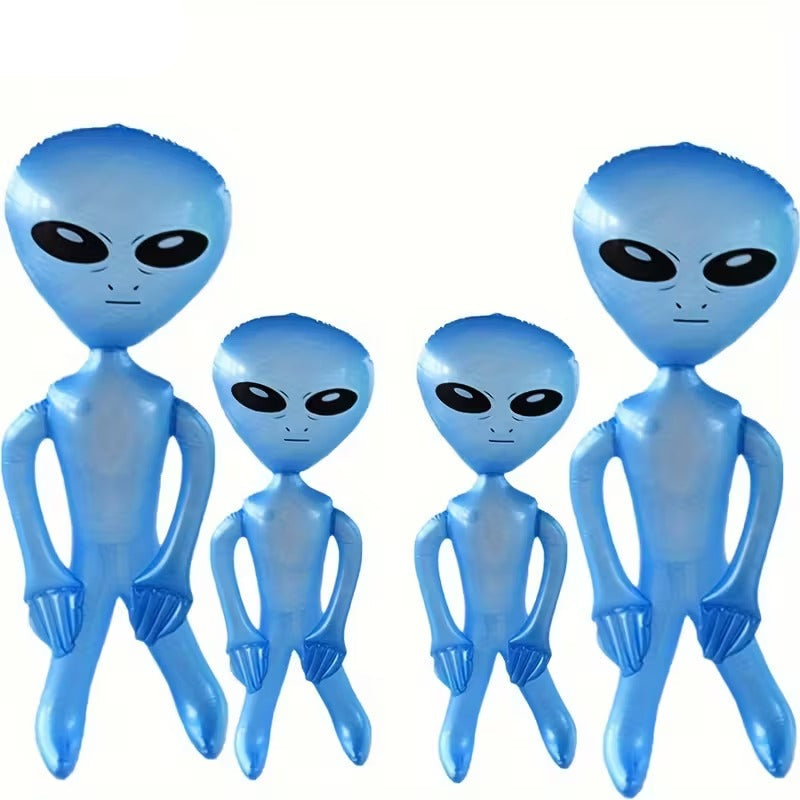 Inflatable Alien Party Figures (Set of 4) Halloween - Tophatter Daily Deals