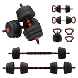 7-in-1 Adjustable Dumbbell and Barbell Weight Set Sports & Fitness > Exercise, Gym & Fitness > Free Weights - Tophatter Daily Deals