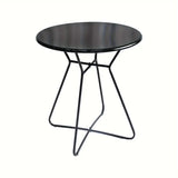 Iron Round Side Table Indoor Outdoor Use End & Side Tables - Tophatter Daily Deals
