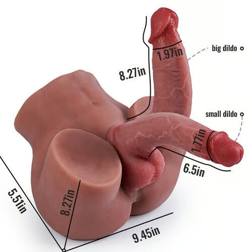 【2 Dildos Available】2 Dildos 6.5in/8.27in Are Removable And Replaceable, Different Lengths And Sizes Masturbators - Tophatter Daily Deals