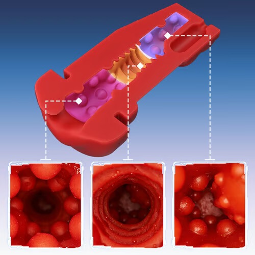 Soren - City Lights Red Sucking Mouth Vibrating Male Stroker Masturbation Cup - Tophatter Daily Deals