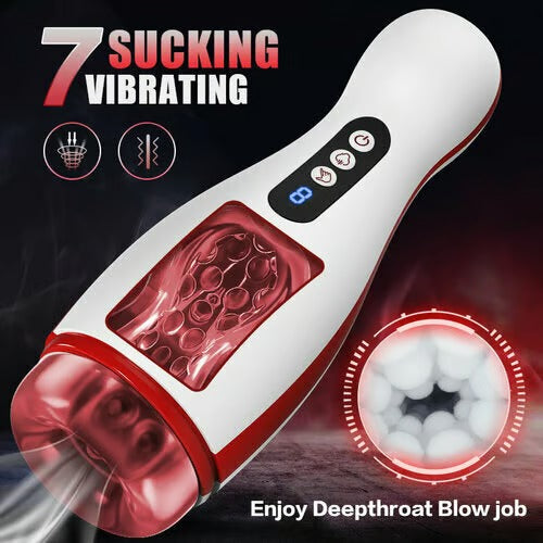 Kama - Sucking Vibrating Voice Masturbator Masturbation Cup - Tophatter Daily Deals