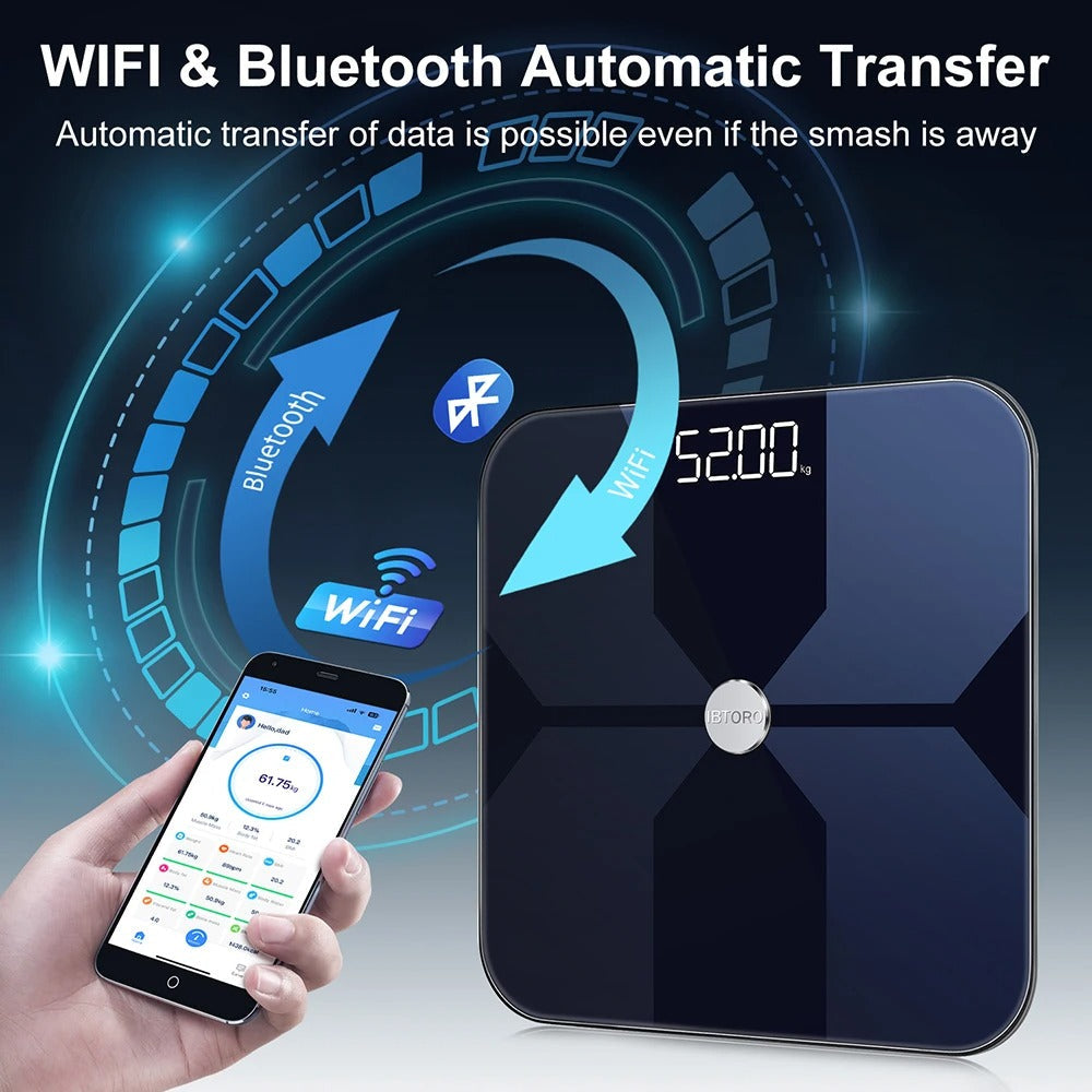 Body Fat Scale Smart Digital WiFi Bluetooth Health & Beauty - Tophatter Daily Deals