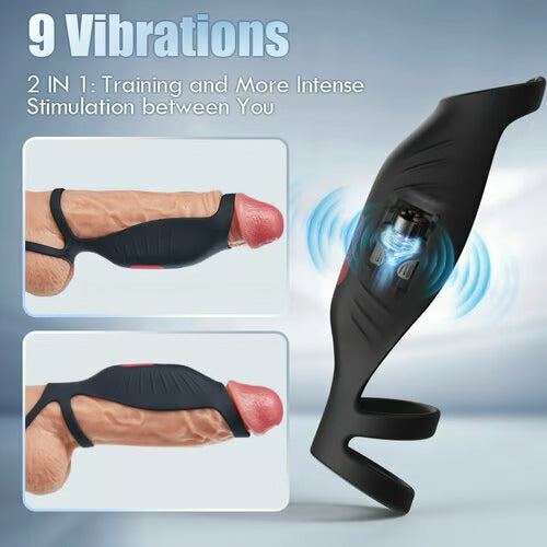 SemenSentry - Vibrating 2 IN 1 Cock Ring Penis Rings - Tophatter Daily Deals
