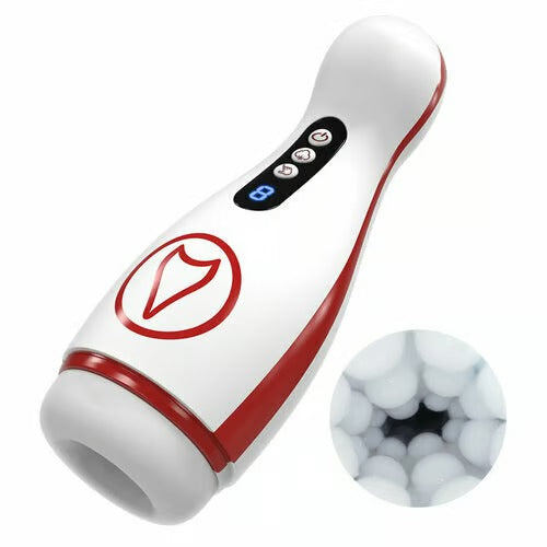 Kama - Sucking Vibrating Voice Masturbator White Masturbation Cup - Tophatter Daily Deals
