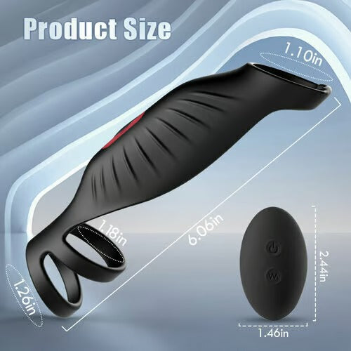 SemenSentry - Vibrating 2 IN 1 Cock Ring Penis Rings - Tophatter Daily Deals
