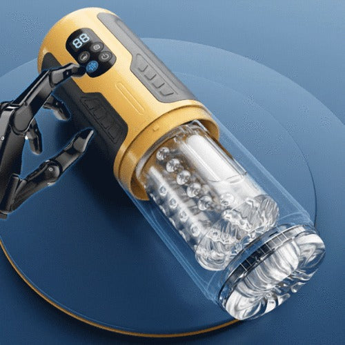 CREAMPIE - 5 IN 1 Licking Massage Thrust Rotation Vibrating Burst Stroker Masturbation Cup - Tophatter Daily Deals