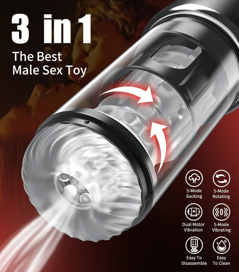 Widowmaker - Rotating Sucking Enjoy Inflation & Twist Massage Fun Masturbation Stroker Masturbation Cup - Tophatter Daily Deals