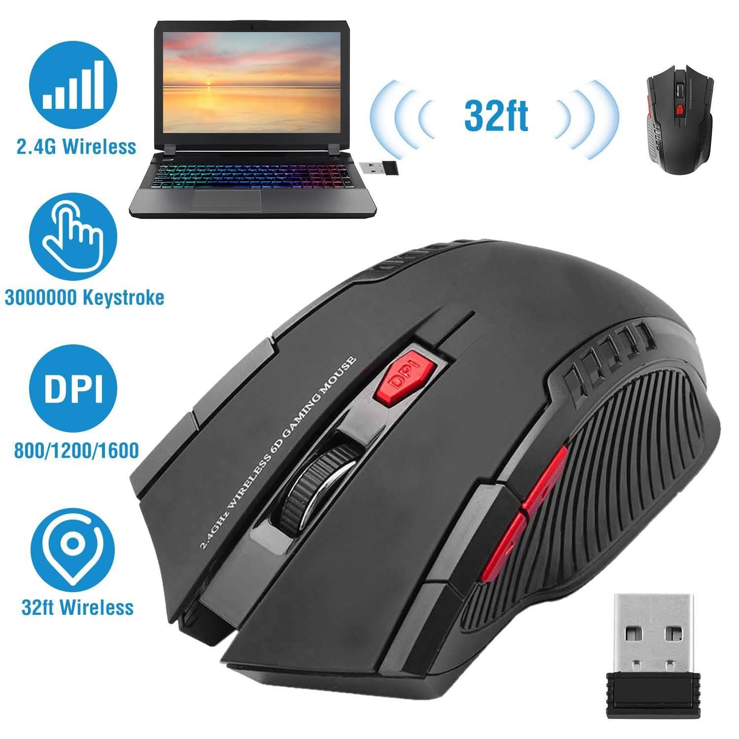 iMountek 2.4G Wireless Gaming Mouse Computer Accessories - Tophatter Daily Deals