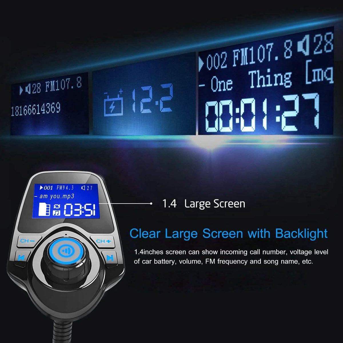 iMounTek Car Wireless FM Transmitter Automotive - Tophatter Daily Deals
