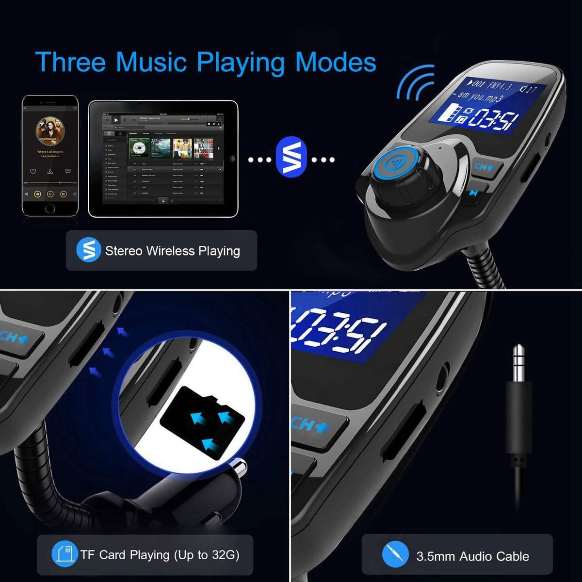 iMounTek Car Wireless FM Transmitter Automotive - Tophatter Daily Deals