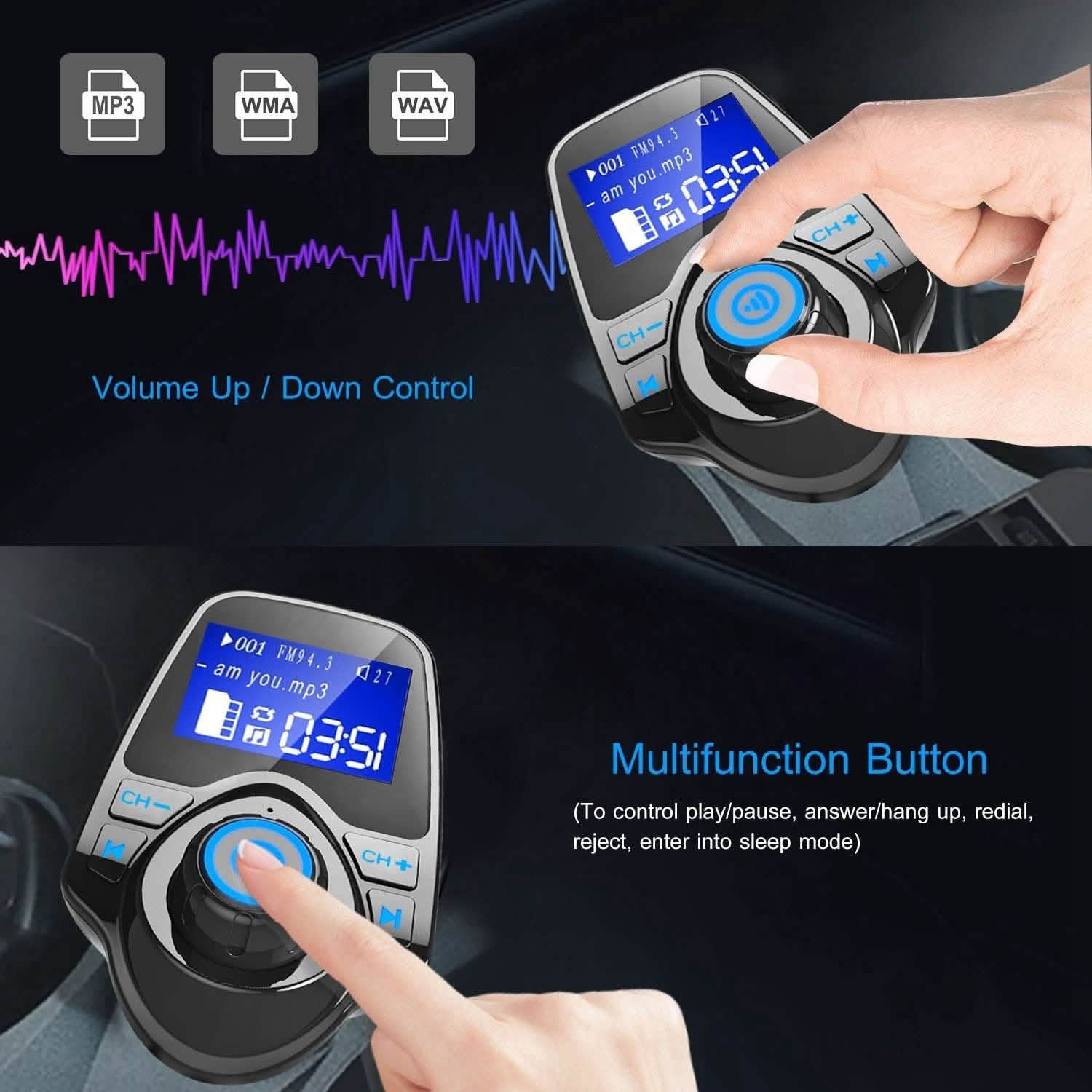 iMounTek Car Wireless FM Transmitter Automotive - Tophatter Daily Deals