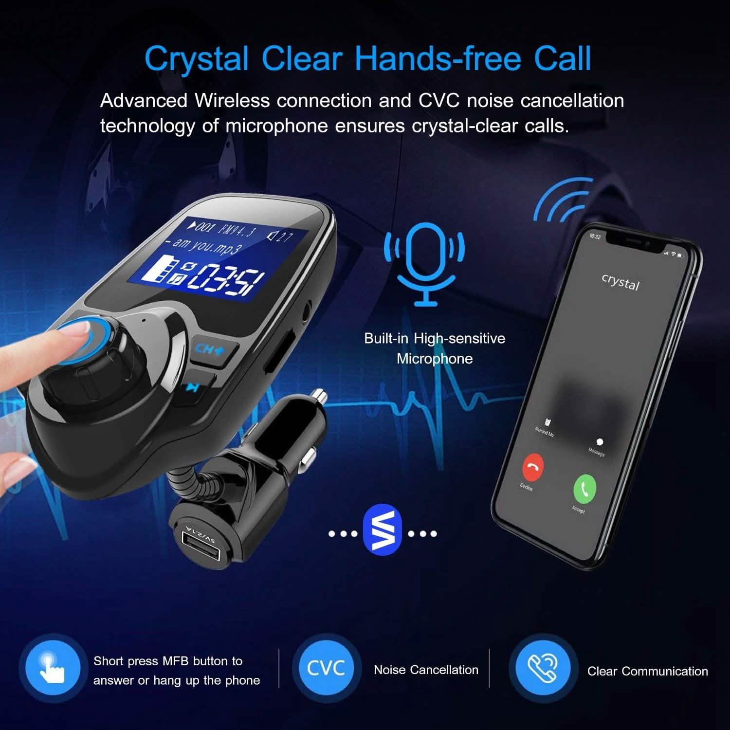 iMounTek Car Wireless FM Transmitter Automotive - Tophatter Daily Deals