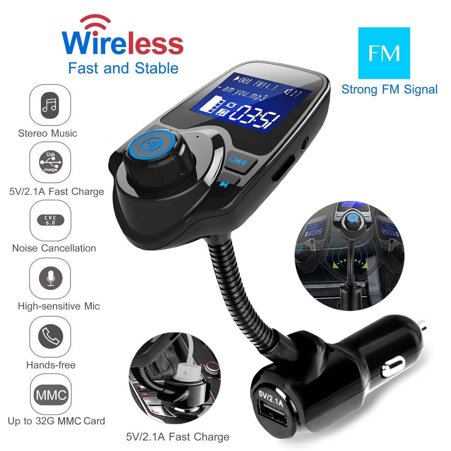 iMounTek Car Wireless FM Transmitter Automotive - Tophatter Daily Deals