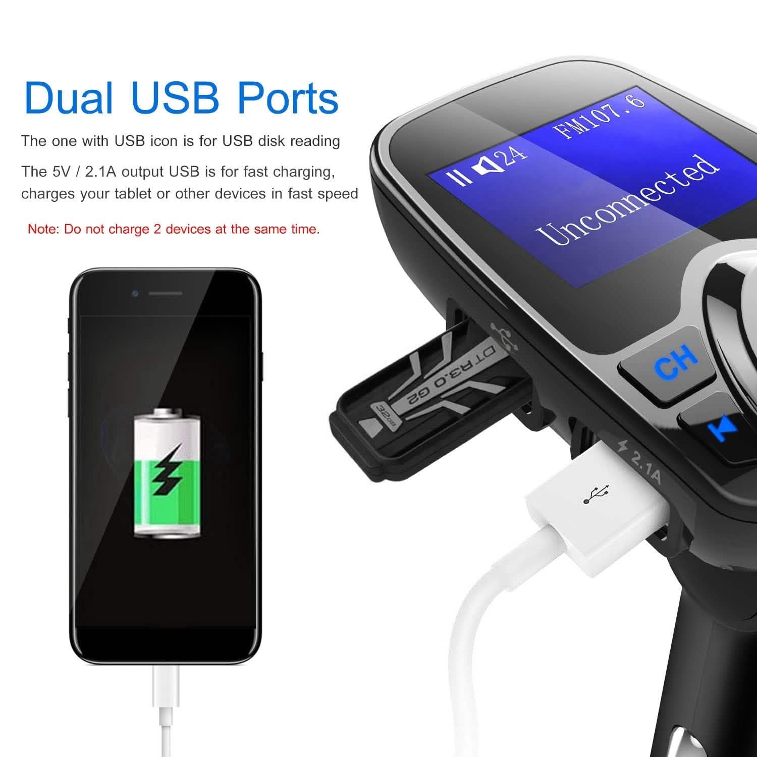 iMounTek Car Wireless FM Transmitter Automotive - Tophatter Daily Deals