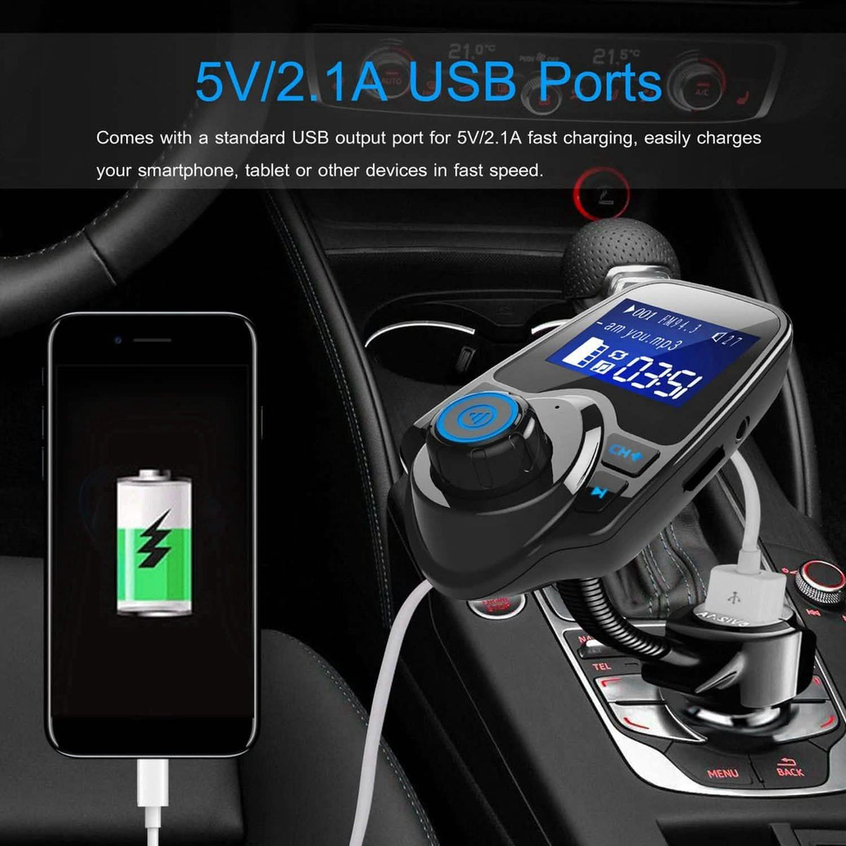 iMounTek Car Wireless FM Transmitter Automotive - Tophatter Daily Deals