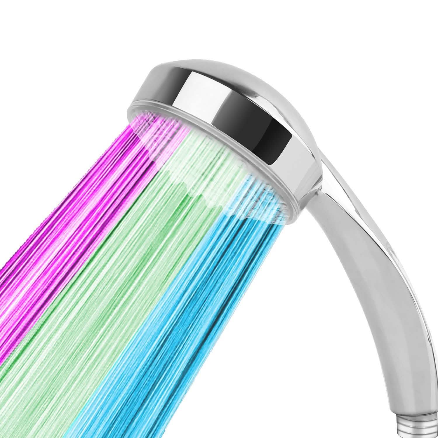 iMounTEK Color-Changing Hydropower LED Shower Head Bath - Tophatter Daily Deals