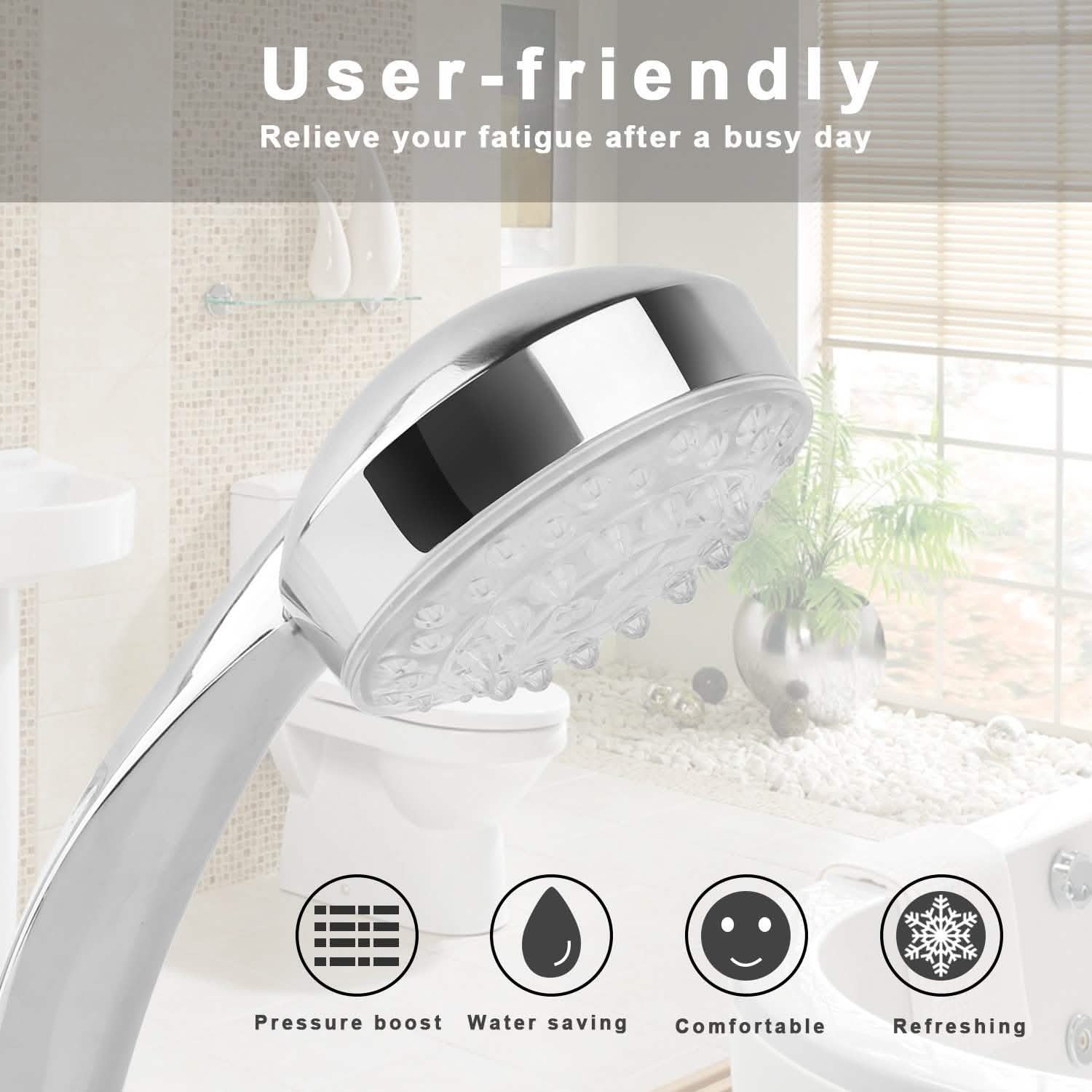 iMounTEK Color-Changing Hydropower LED Shower Head Bath - Tophatter Daily Deals