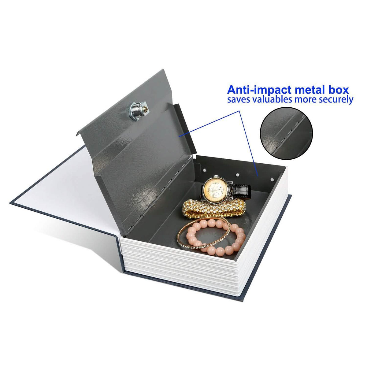 iMountek Dictionary Safe Secret Diversion Book Metal Box Storage & Organization - Tophatter Daily Deals