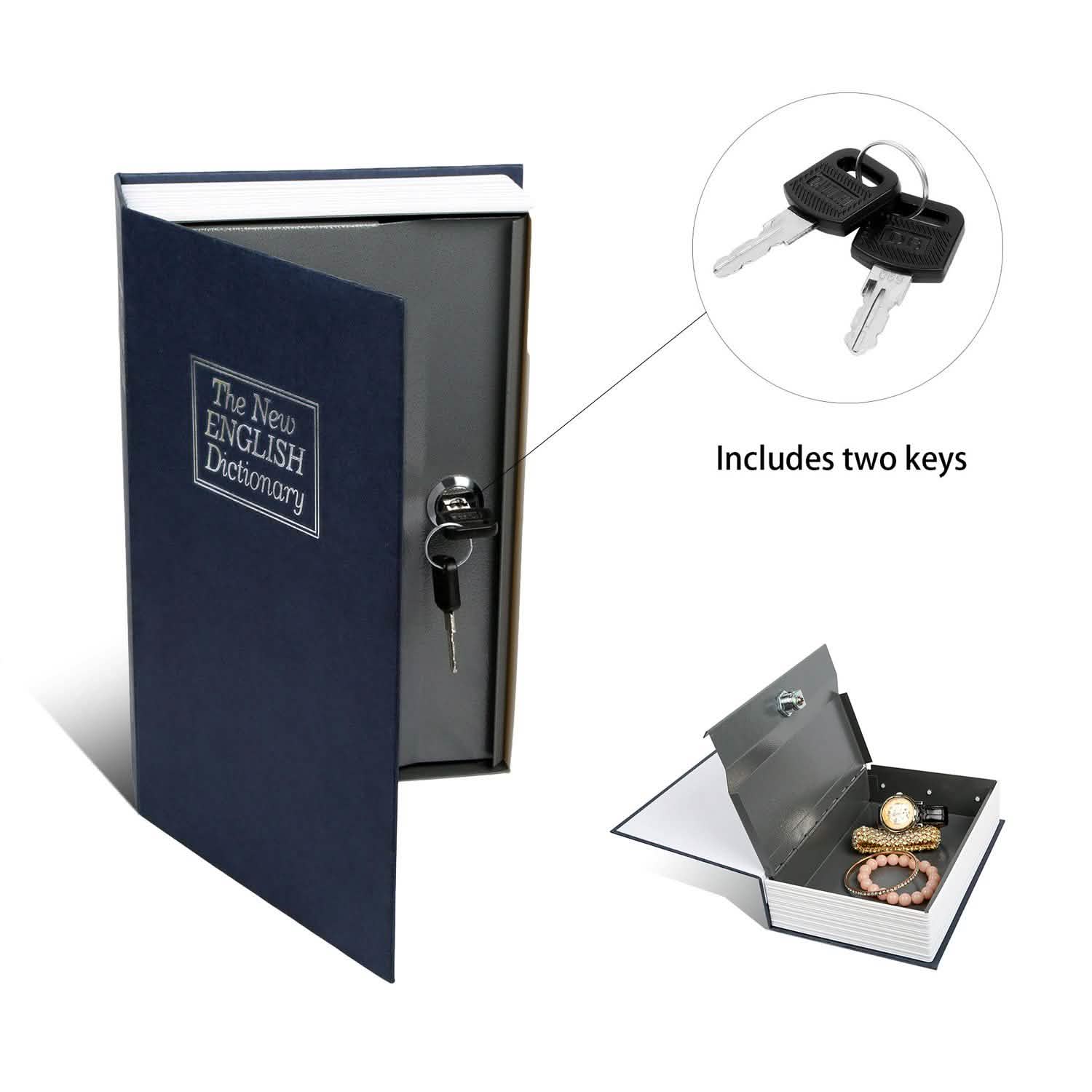 iMountek Dictionary Safe Secret Diversion Book Metal Box Storage & Organization - Tophatter Daily Deals