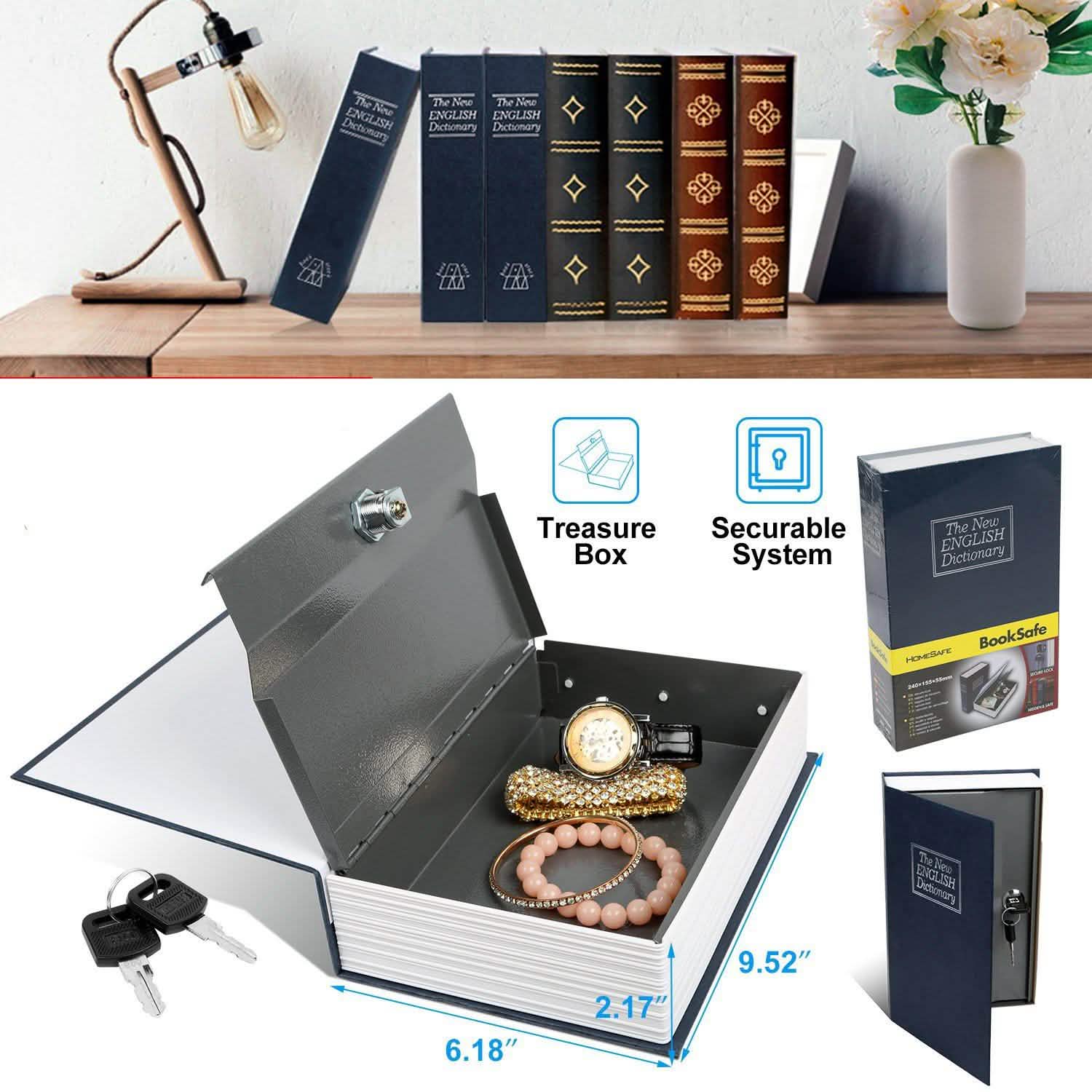 iMountek Dictionary Safe Secret Diversion Book Metal Box Storage & Organization - Tophatter Daily Deals