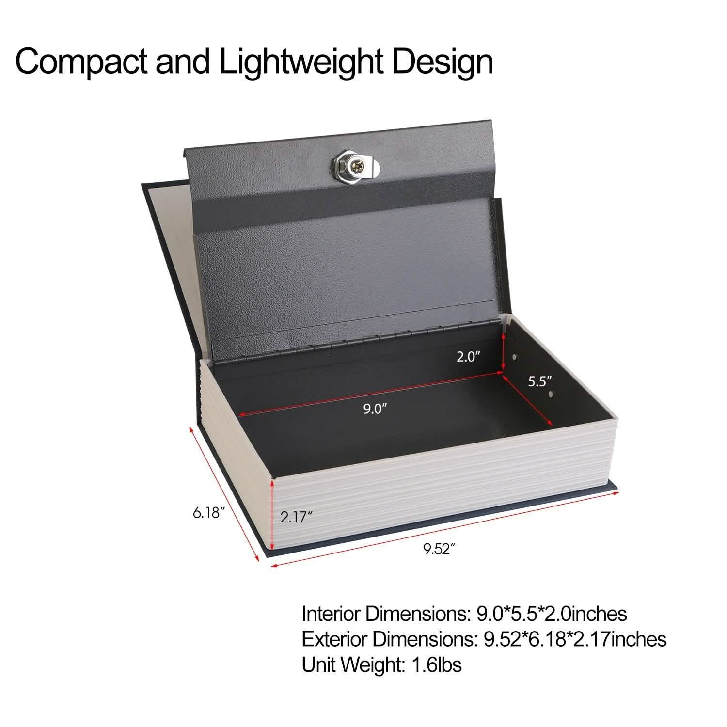 iMountek Dictionary Safe Secret Diversion Book Metal Box Storage & Organization - Tophatter Daily Deals