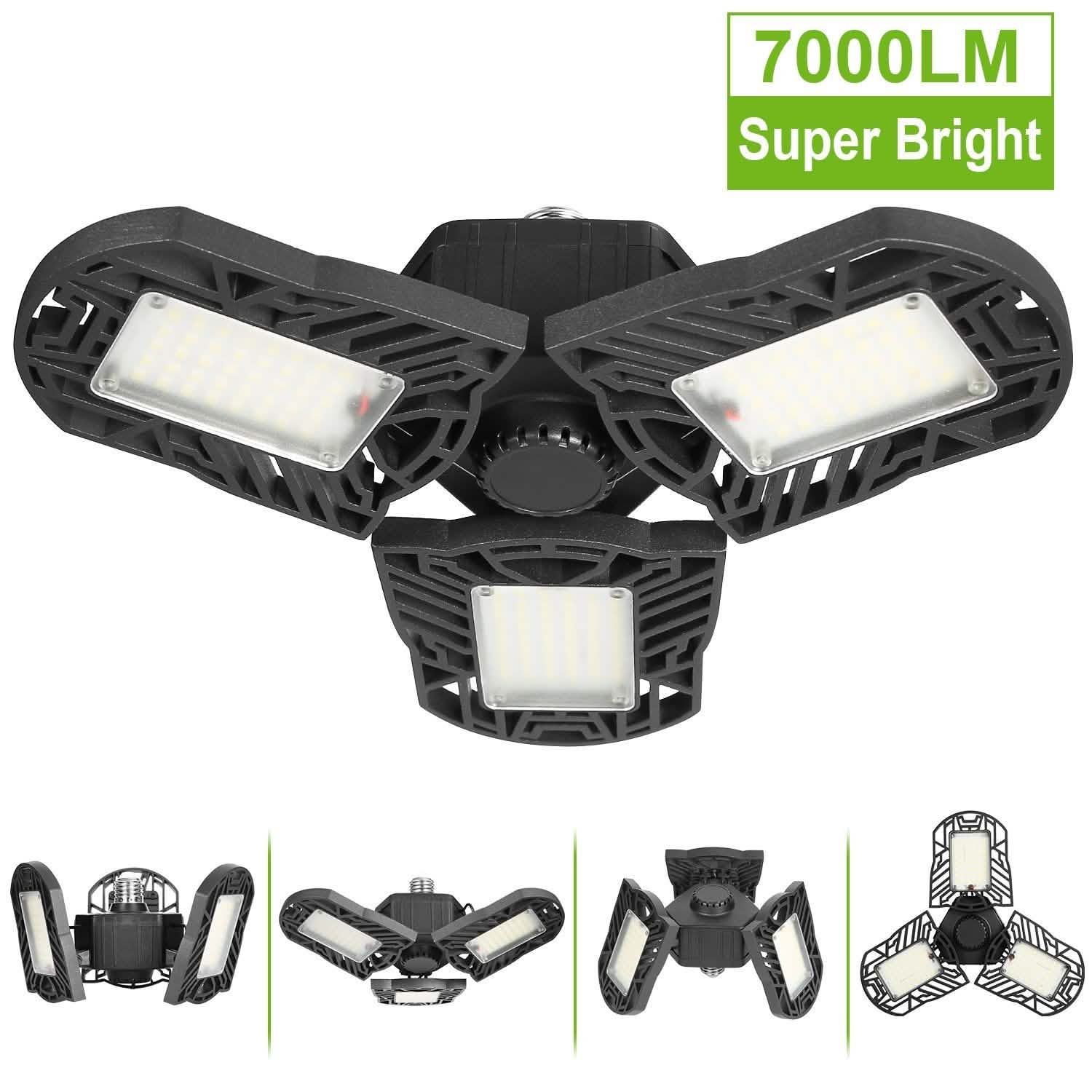 iMounTEK E26 /E27 80W 7000LM 6500K LED Garage Ceiling Light Indoor Lighting - Tophatter Daily Deals