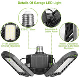 iMounTEK E26 /E27 80W 7000LM 6500K LED Garage Ceiling Light Indoor Lighting - Tophatter Daily Deals