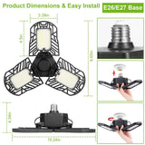iMounTEK E26 /E27 80W 7000LM 6500K LED Garage Ceiling Light Indoor Lighting - Tophatter Daily Deals