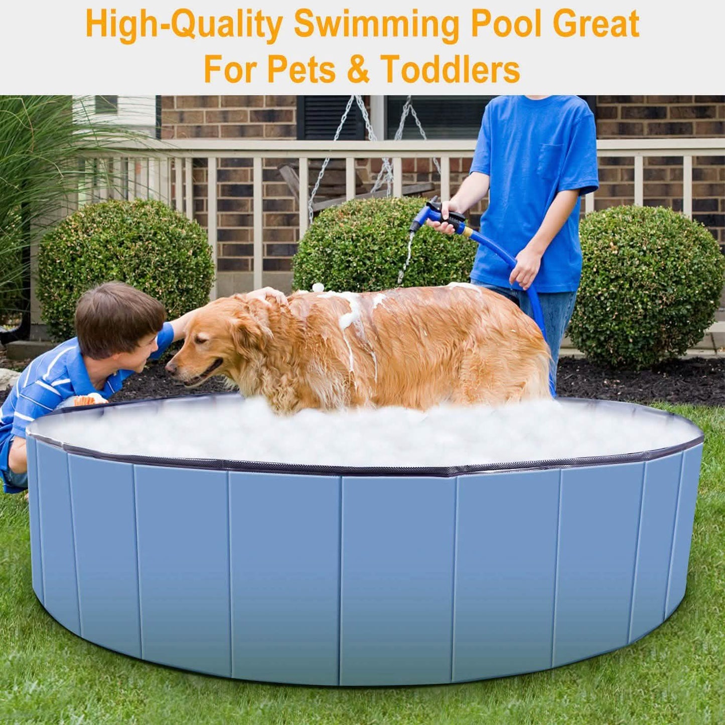 iMounTEK Foldable Pet Swimming Pool Pet Supplies - Tophatter Daily Deals