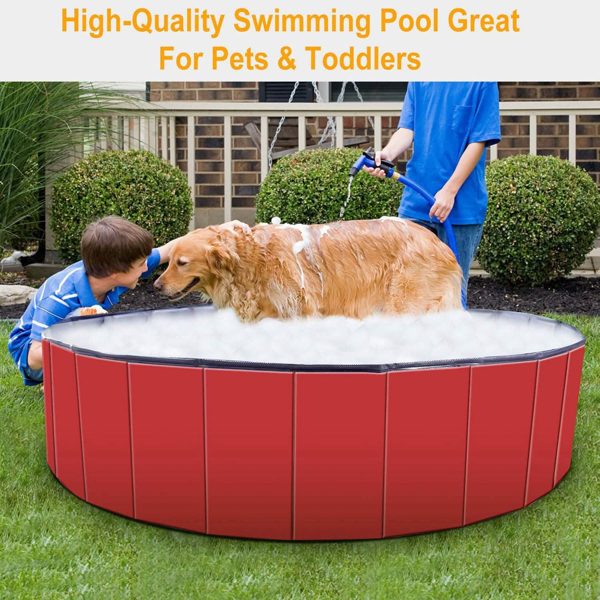 iMounTEK Foldable Pet Swimming Pool Pet Supplies - Tophatter Daily Deals