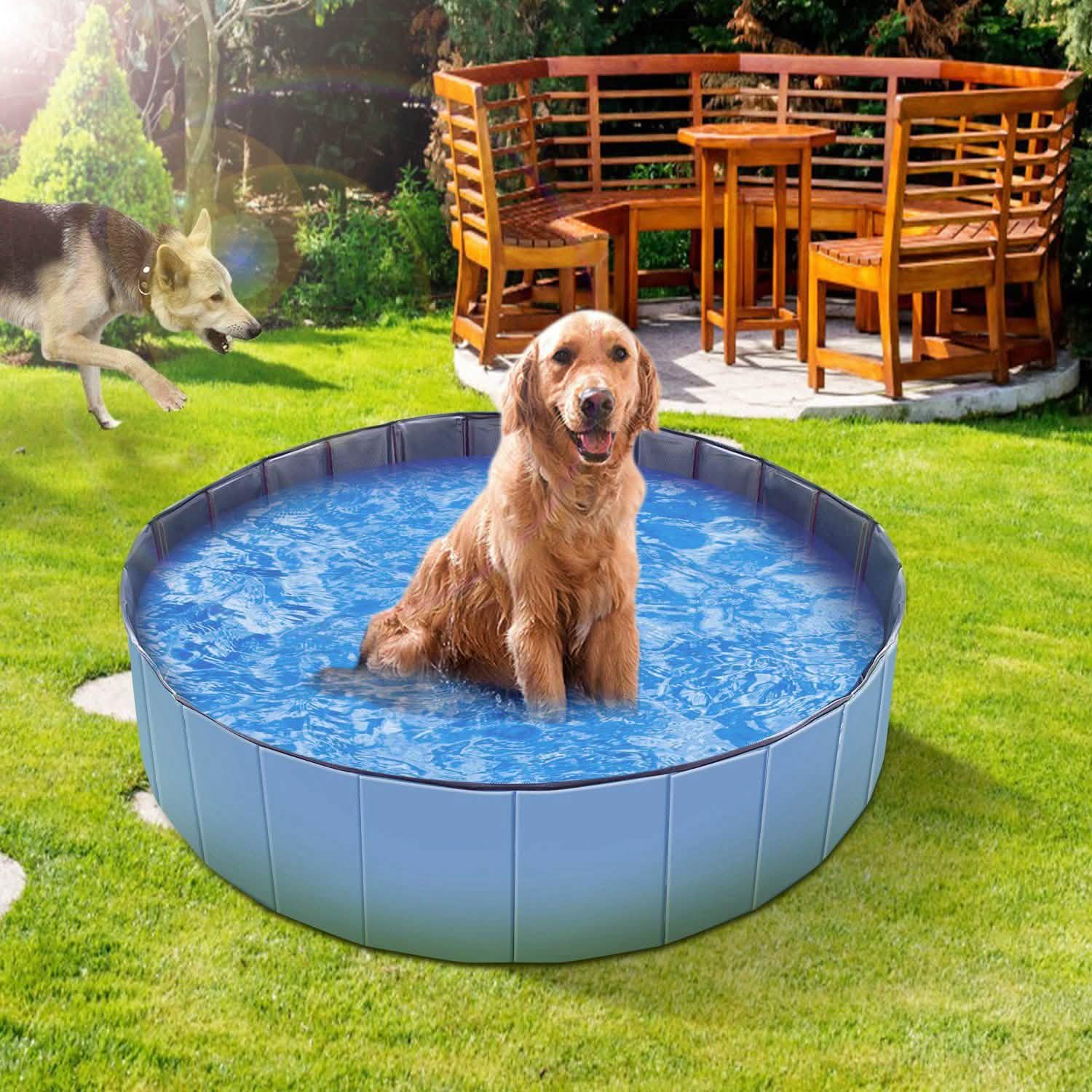 iMounTEK Foldable Pet Swimming Pool Pet Supplies - Tophatter Daily Deals