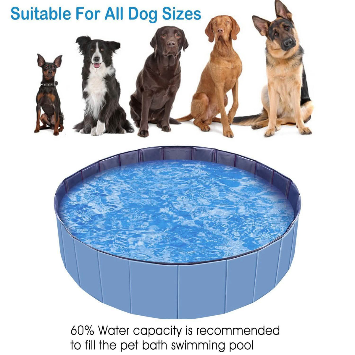 iMounTEK Foldable Pet Swimming Pool Pet Supplies - Tophatter Daily Deals