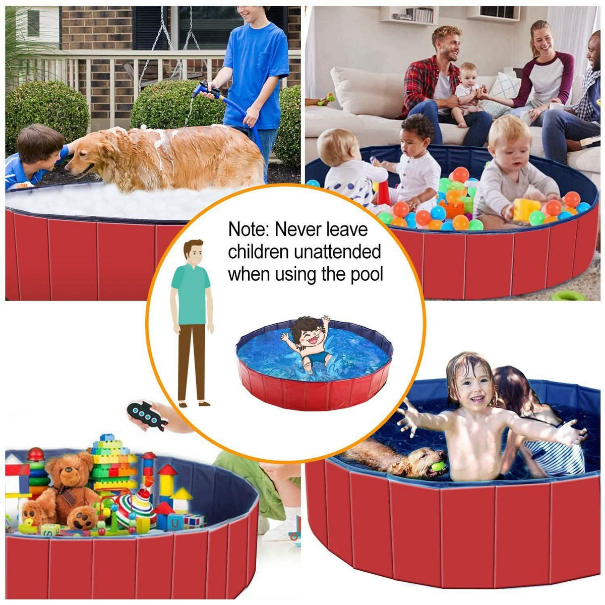 iMounTEK Foldable Pet Swimming Pool Pet Supplies - Tophatter Daily Deals