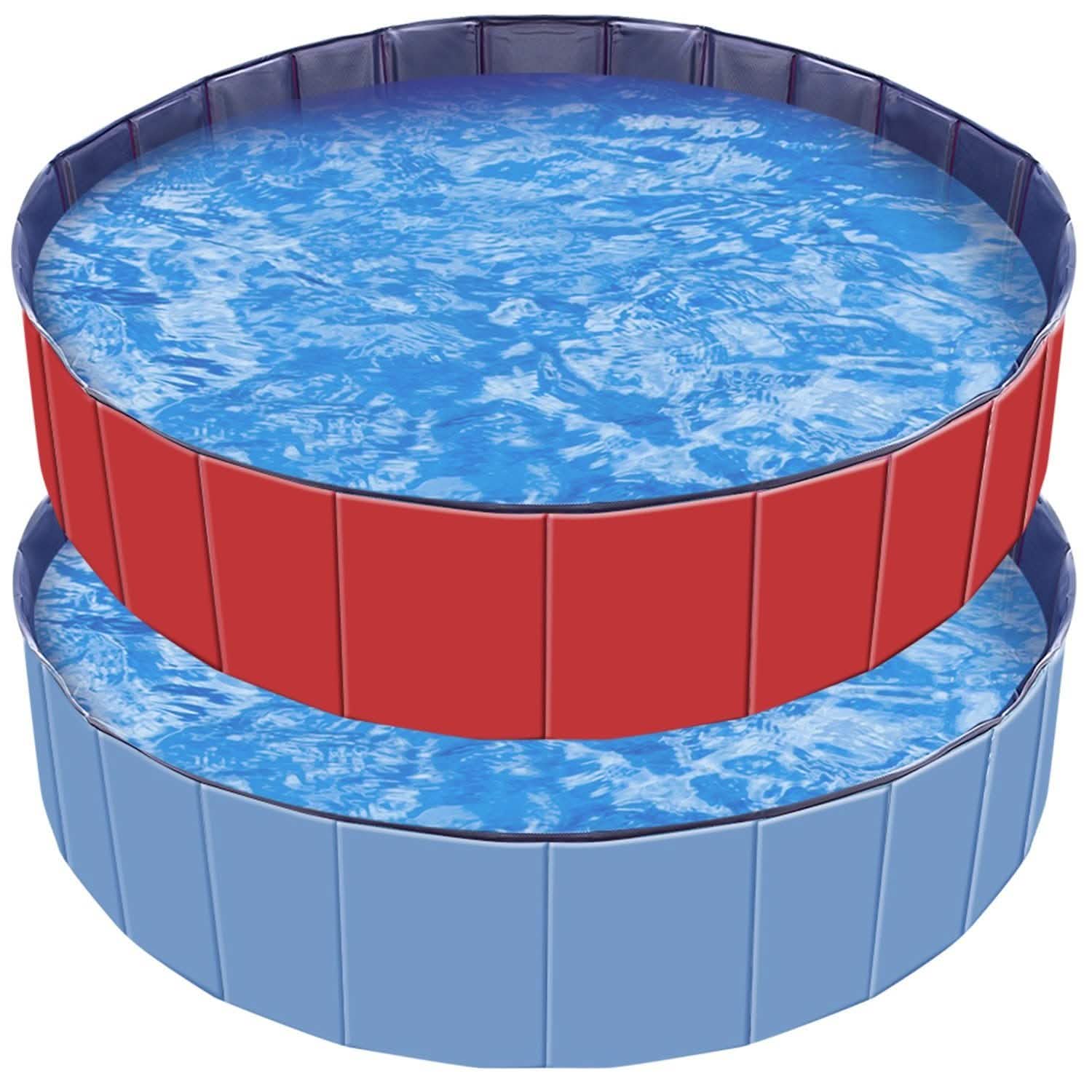 iMounTEK Foldable Pet Swimming Pool Pet Supplies - Tophatter Daily Deals