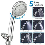 iMountek Handheld Stainless Shower Hand Bath - Tophatter Daily Deals
