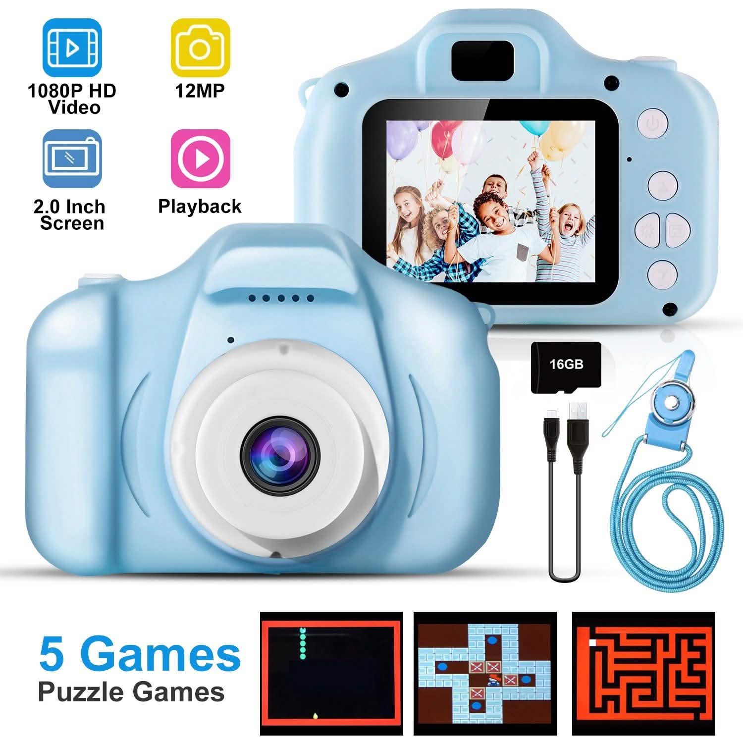 iMountek Kids Digital Camera Cameras & Drones - Tophatter Daily Deals