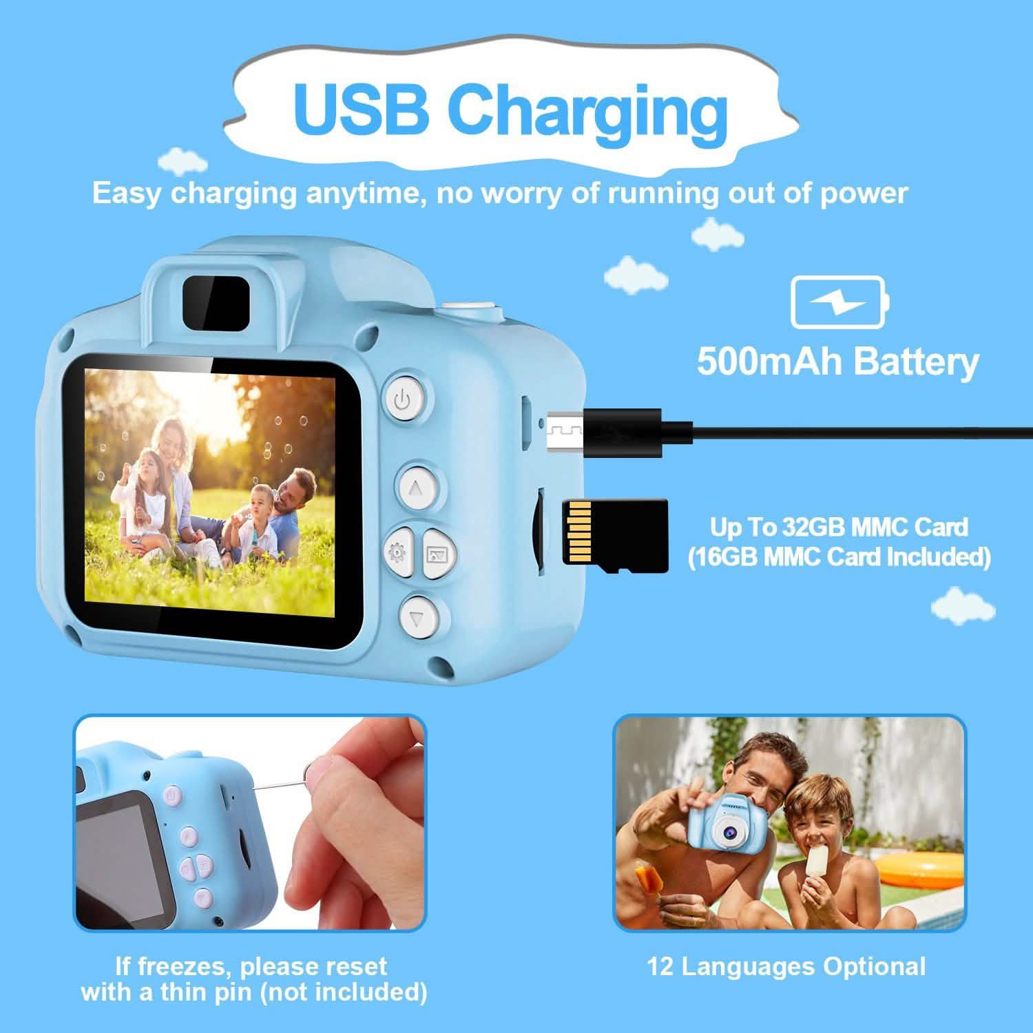iMountek Kids Digital Camera Cameras & Drones - Tophatter Daily Deals