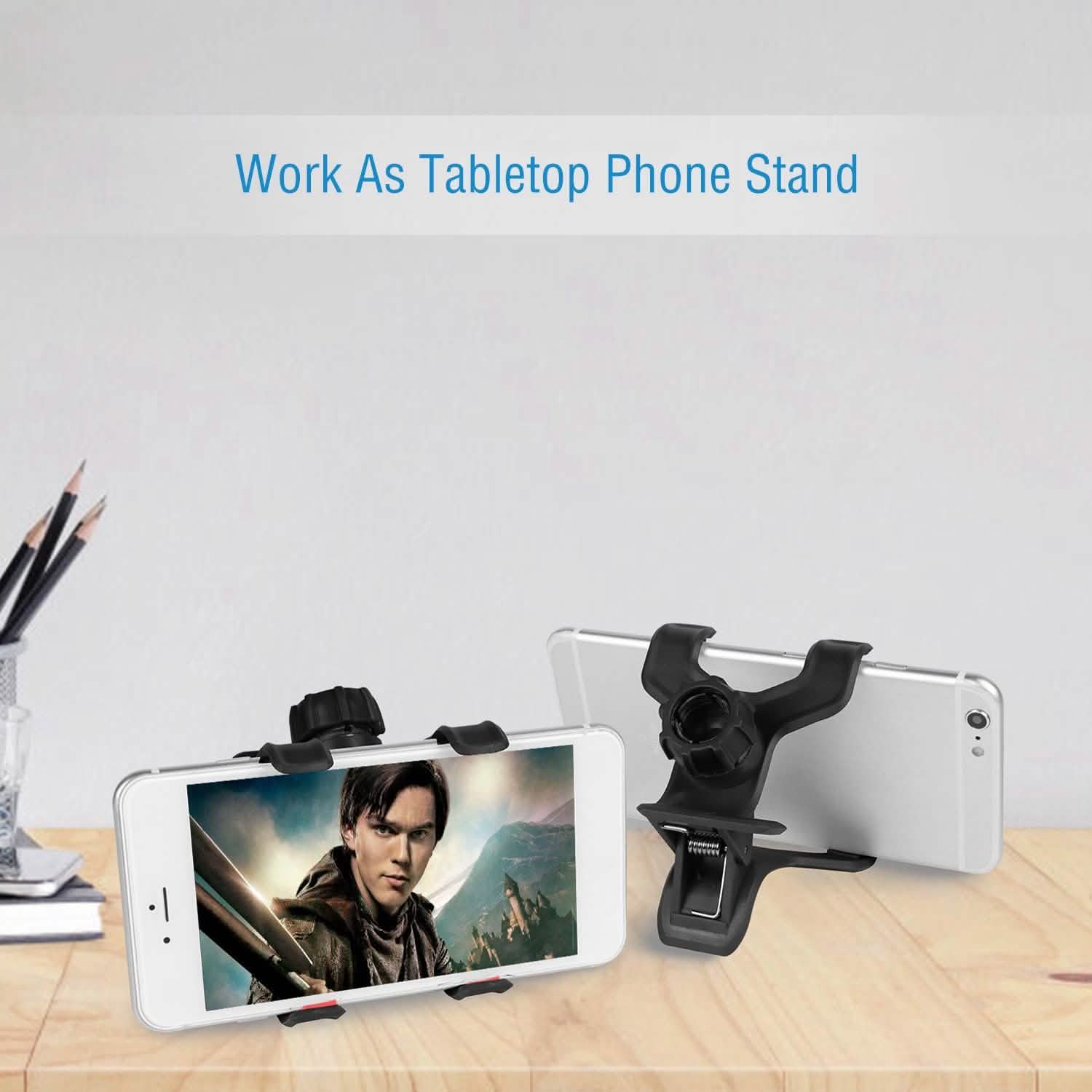 iMountek Lazy Bracket 360 Degree Rotation Gooseneck Clip Mobile Accessories - Tophatter Daily Deals