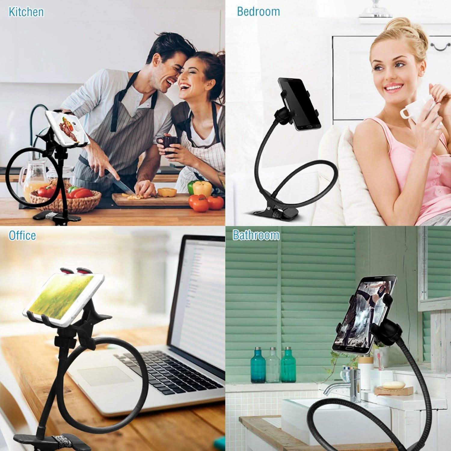 iMountek Lazy Bracket 360 Degree Rotation Gooseneck Clip Mobile Accessories - Tophatter Daily Deals