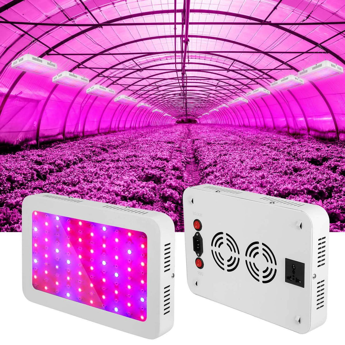 iMountek LED Plant Grow Lights 1000W Garden & Patio - Tophatter Daily Deals