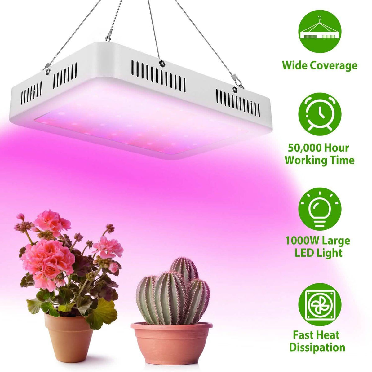 iMountek LED Plant Grow Lights 1000W Garden & Patio - Tophatter Daily Deals
