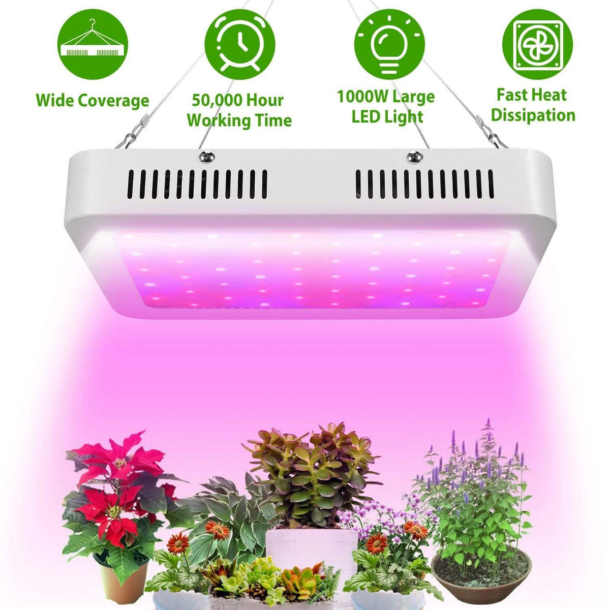 iMountek LED Plant Grow Lights 1000W Garden & Patio - Tophatter Daily Deals